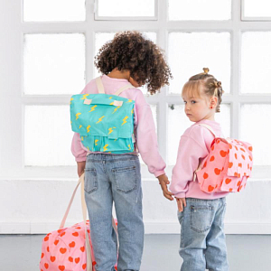 Сумка спортивная текстильная Ratatam "Hearts", розовые сердца